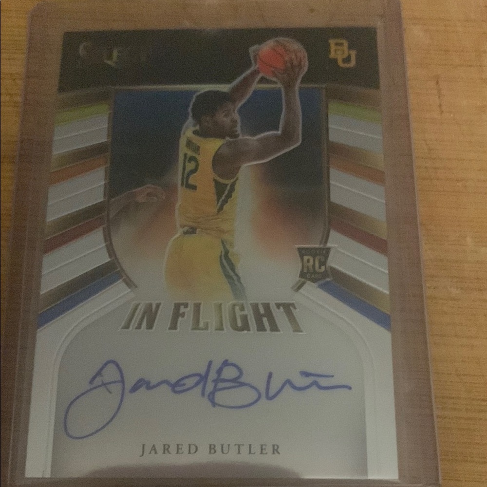 Jared Butler In Flight Autograph Rookie Card 99/99 1 of 1 Basketball Card